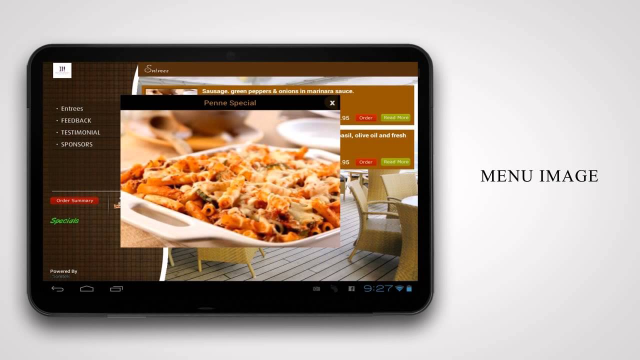 Kassa systeem tablet voor frituur