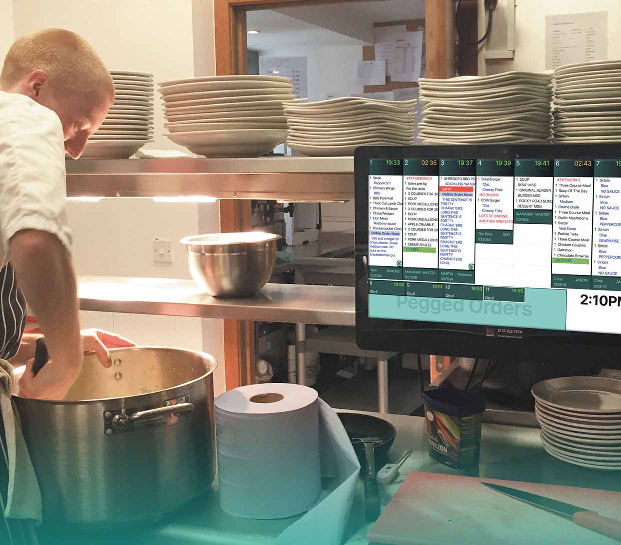 Horeca keuken met terminal