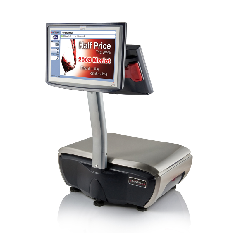 Kassa systeem met weegschaal voor slagerij, vishandel en traiteur